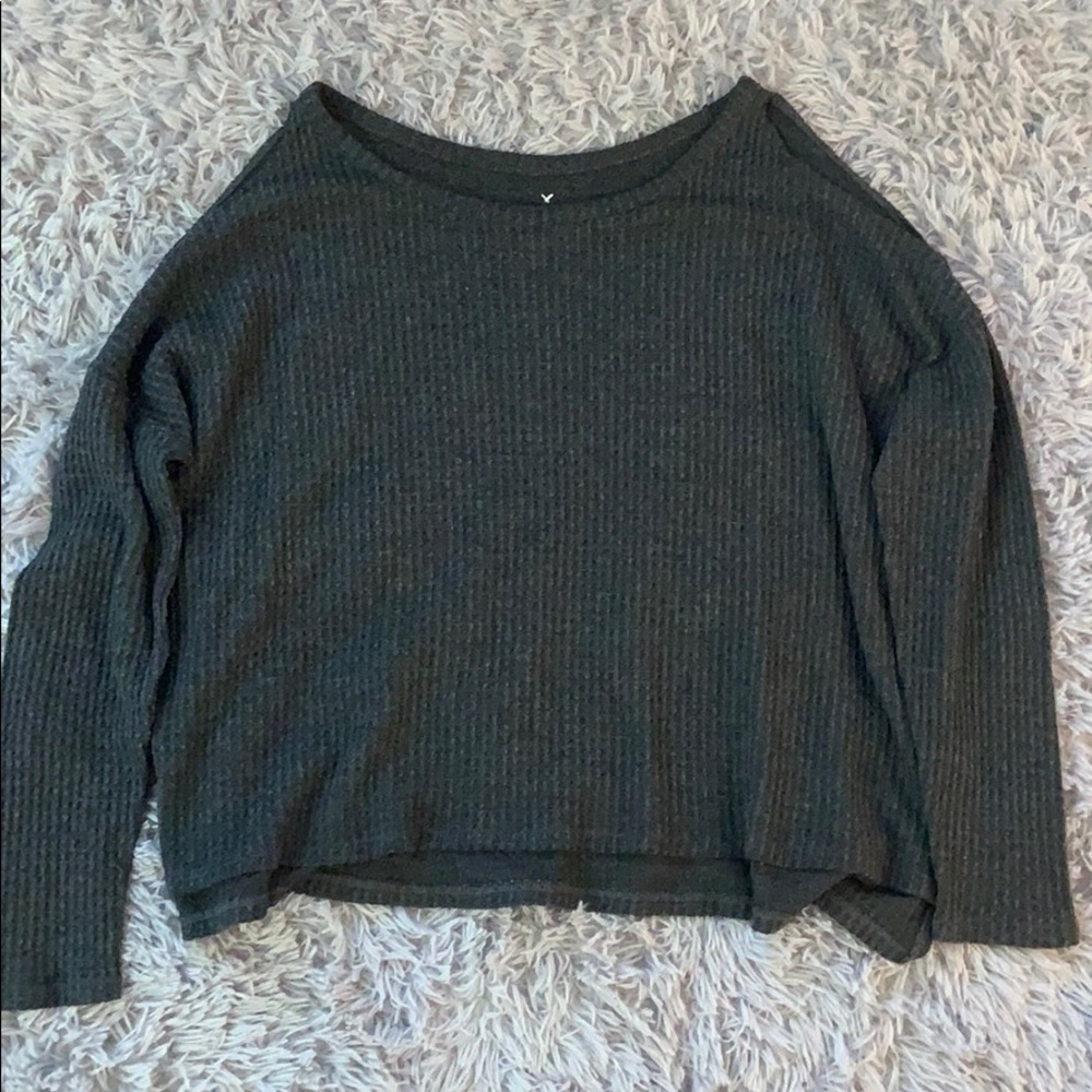 grey sweater from american eagle